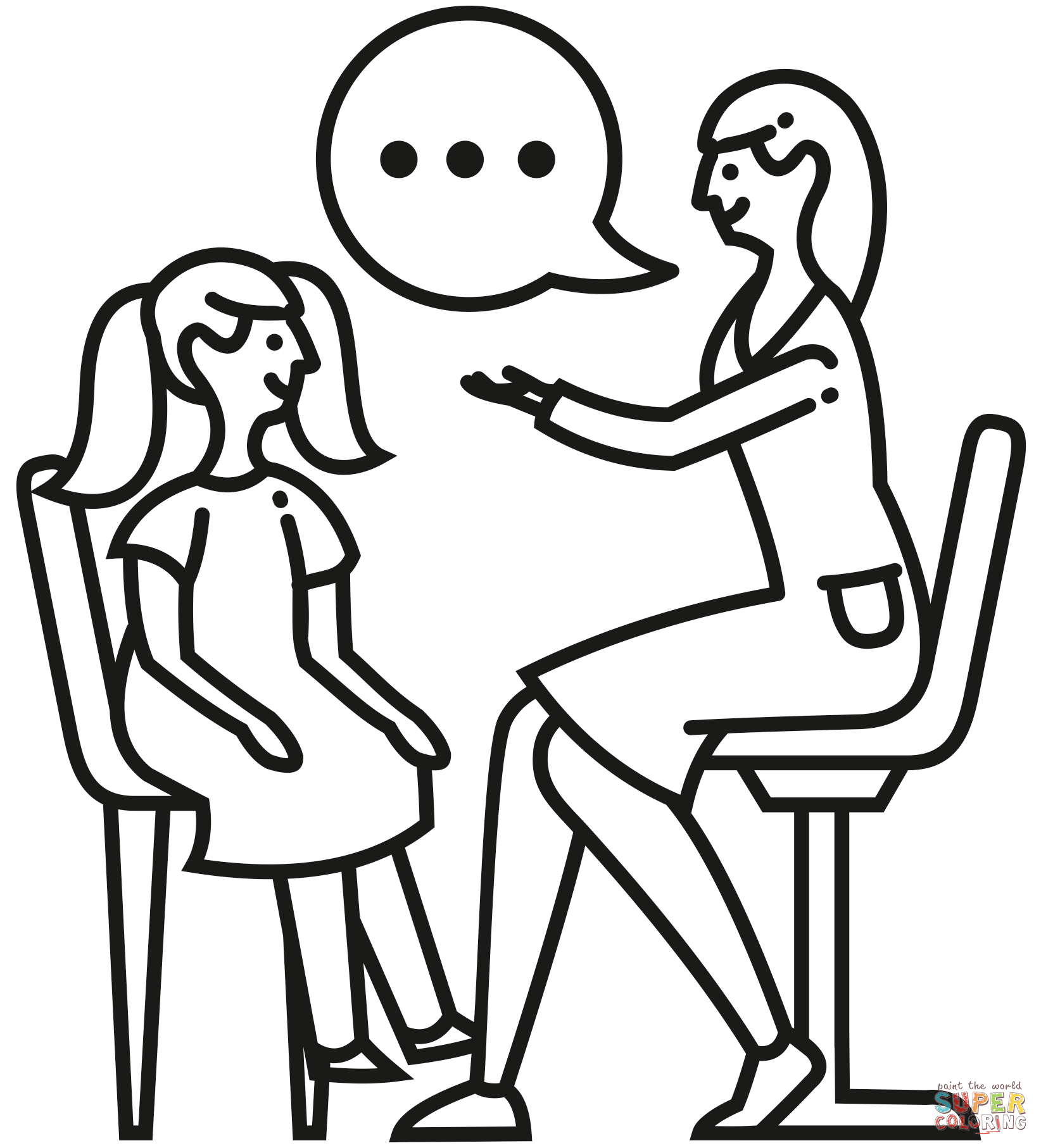 Speech therapist coloring page free printable coloring pages