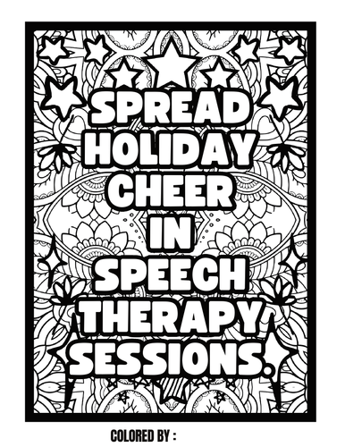 Christmas crafts speech therapy sayings rd grade ela printable coloring teaching resources