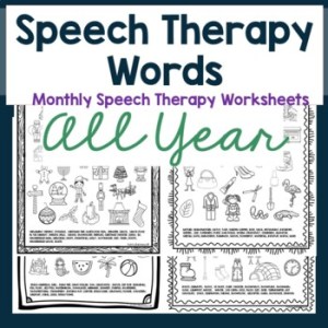 Speech therapy coloring pages