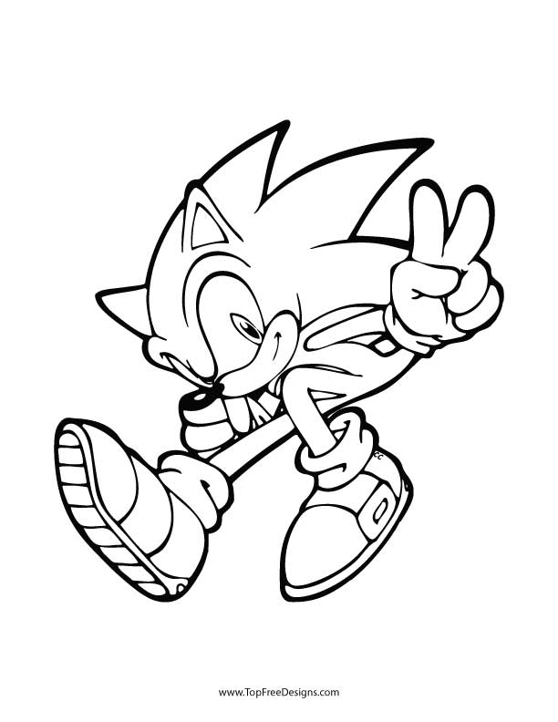 Sonic coloring pages