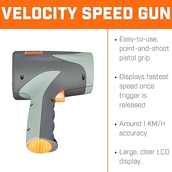 Bushnell velocity speed gun black radar detectors sports outdoors