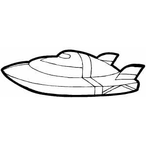 Motor boat coloring page