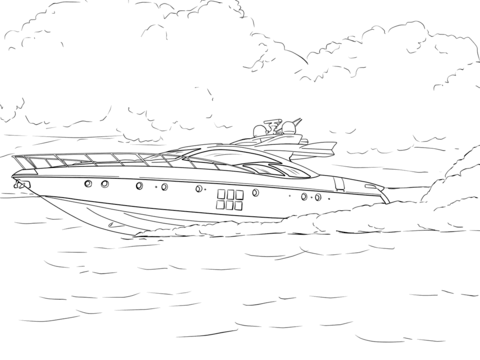 Speed boat coloring page free printable coloring pages