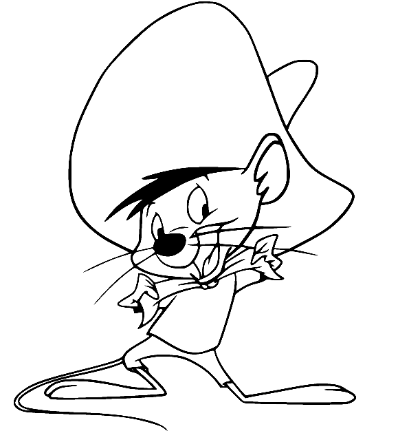 Speedy gonzales coloring pages printable for free download