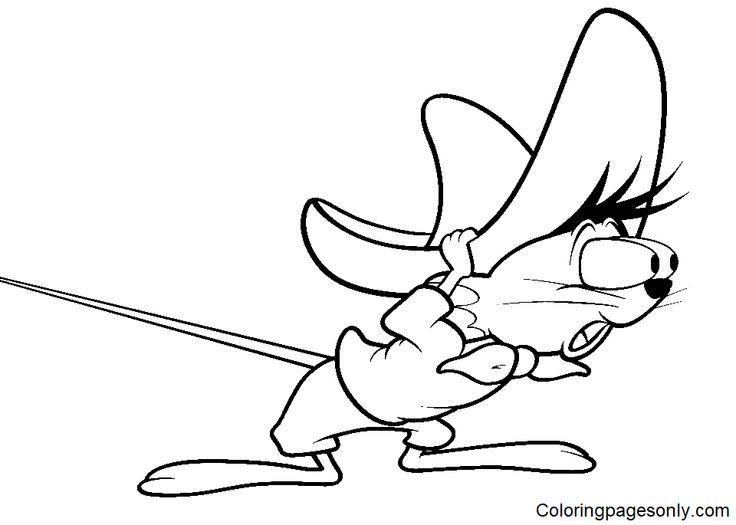 Speedy gonzales coloring pages looney tunes characters coloring pages cool coloring pages