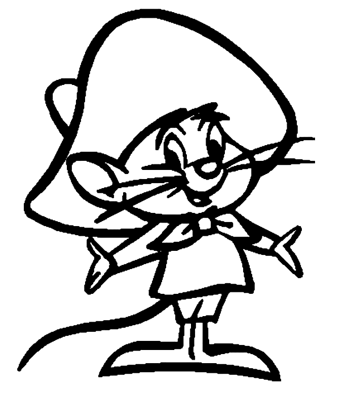 Speedy gonzales coloring pages printable for free download