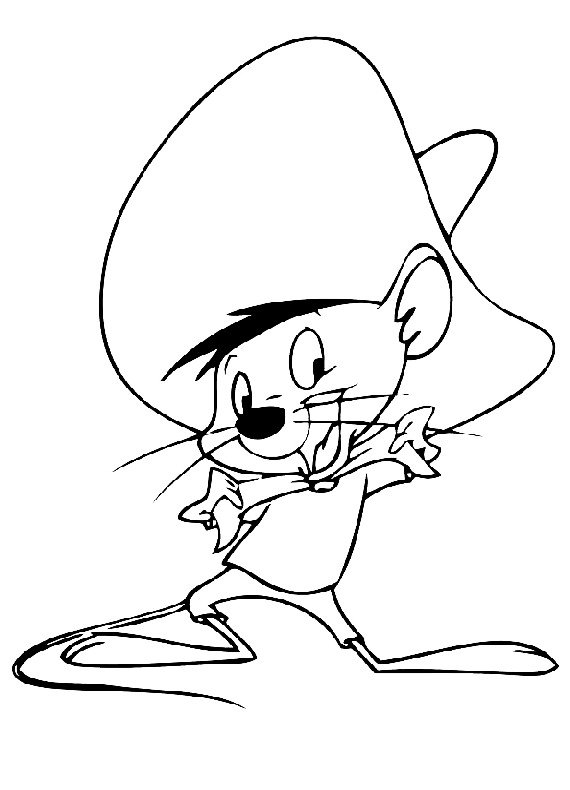 Coloring page speedy gonzales cartoons â printable coloring pages