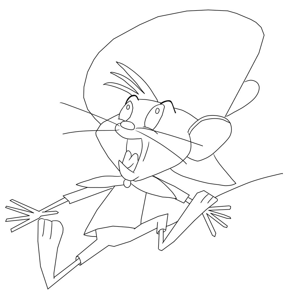 My drawing of speedy gonzales by evyoriginal on deviantart draw speedy gonzales