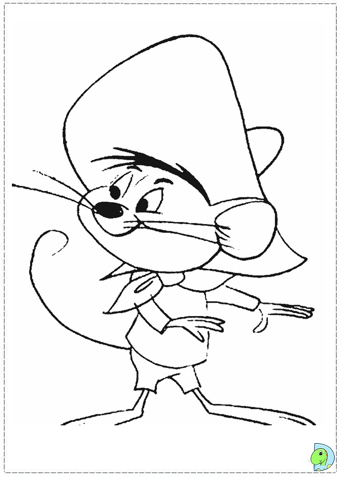 Speedy gonzales coloring page