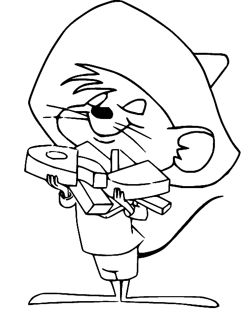 Speedy gonzales coloring pages printable for free download