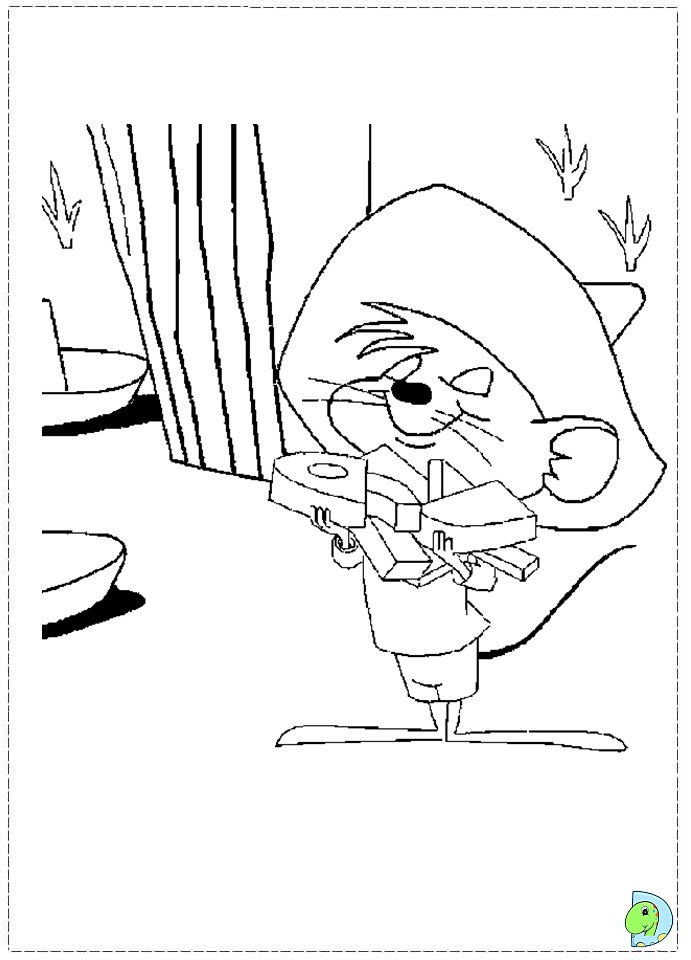 Speedy gonzales coloring page