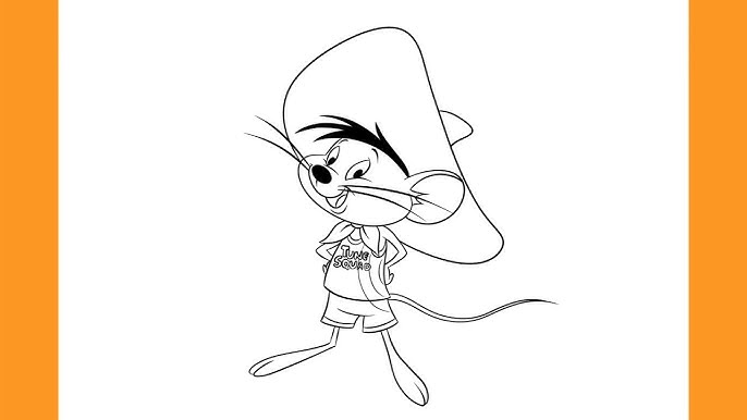 How to draw speedy gonzales fro space ja