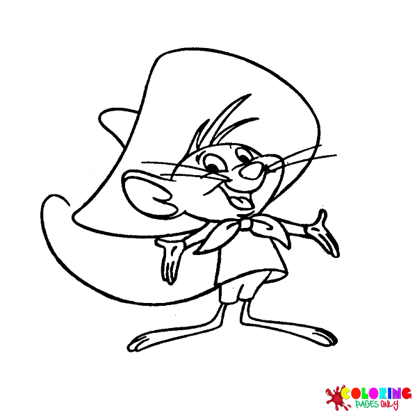 Speedy gonzales coloring pages