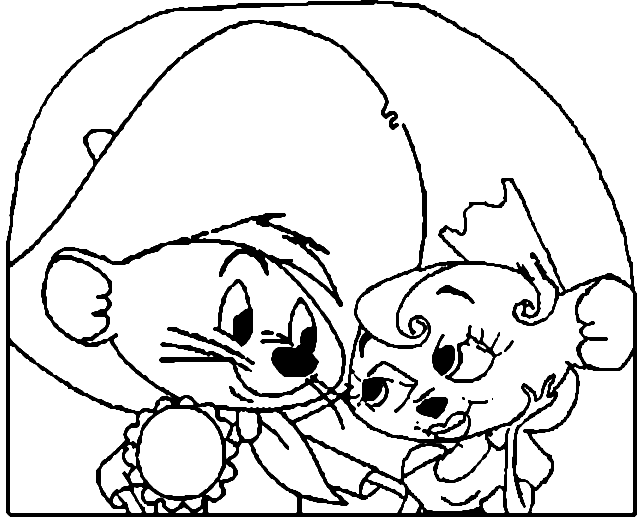 Coloring speedy gonzales with his lover picture