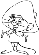 Speedy gonzales coloring page free printable coloring pages