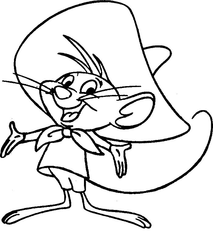 Speedy gonzales coloring pages