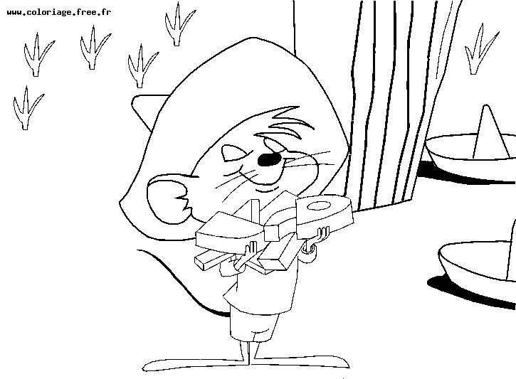 Coloring page speedy gonzales cartoons â printable coloring pages