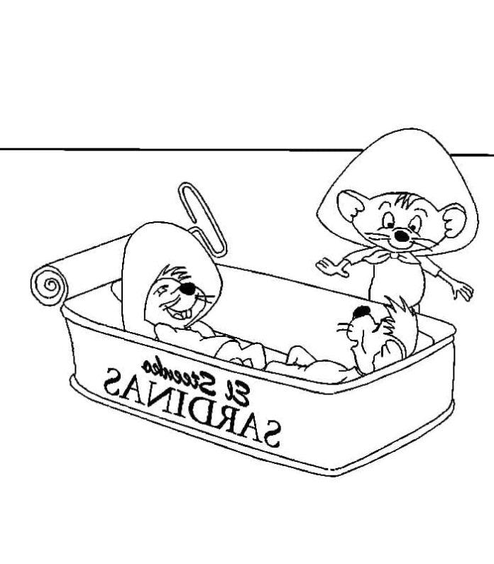 Speedy gonzales and the strange bed coloring book to print and online