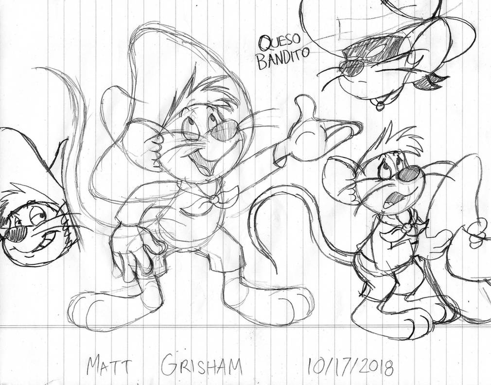 Speedy gonzales sketches by grishamanimation on