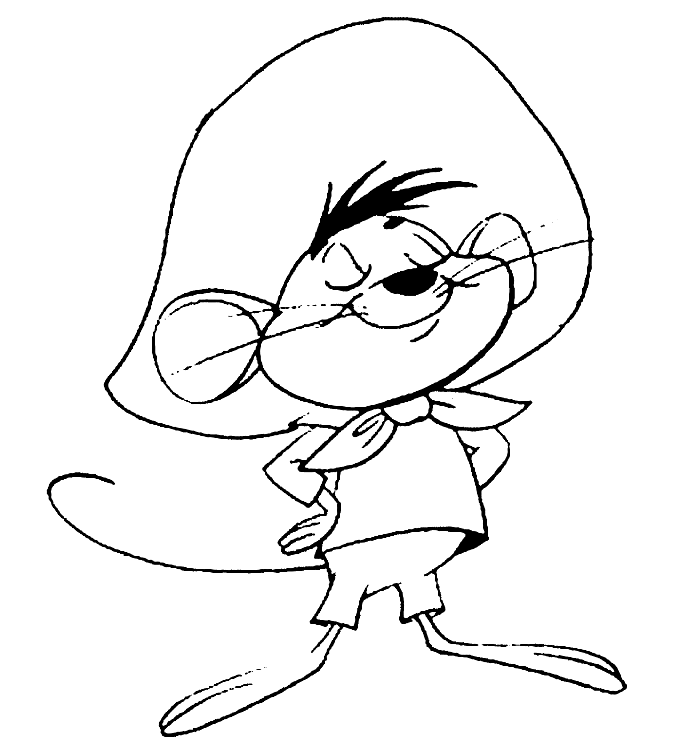 Speedy gonzales coloring pages printable for free download