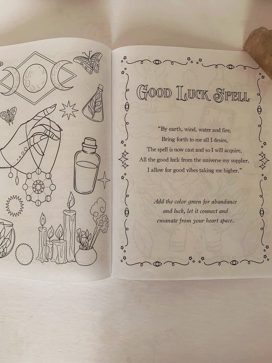 The witchs coloring book of spells