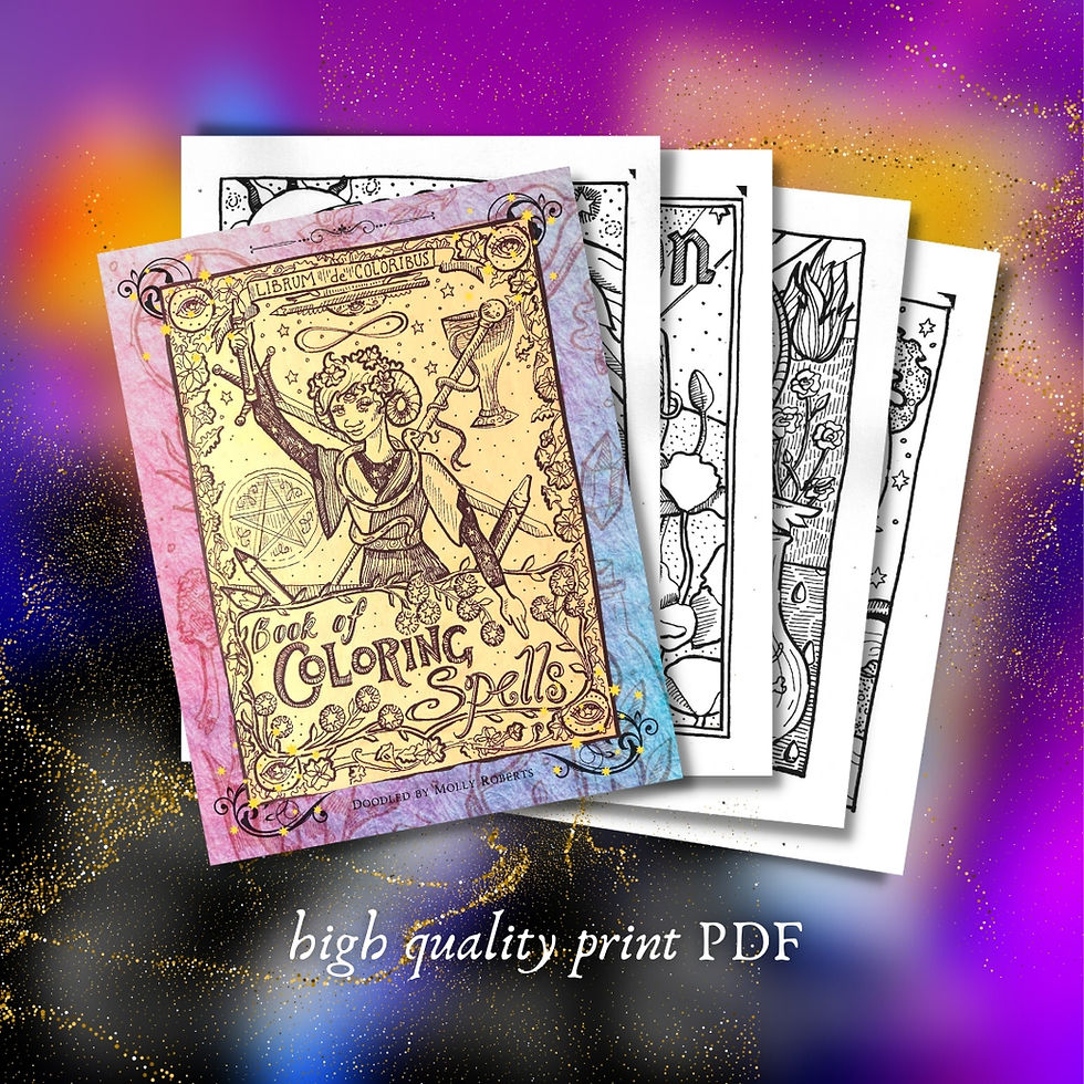 Digital book of coloring spells molly roberts magick