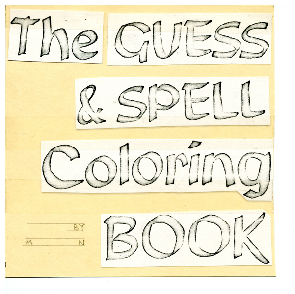 Synopsis of the guess and spell coloring book by may swenson