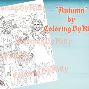 Single coloring page magic spell versions dark light grayscale and line art