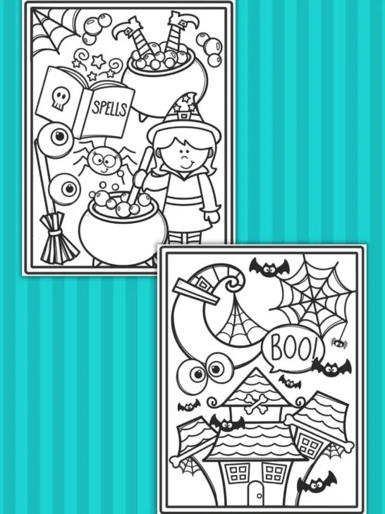 Free printable halloween coloring sheets pages