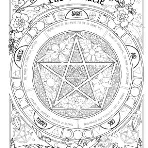 Coloring book of shadows book of spells