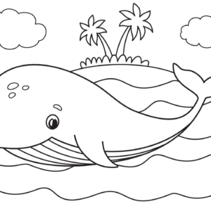 Whale coloring pages printable for free download