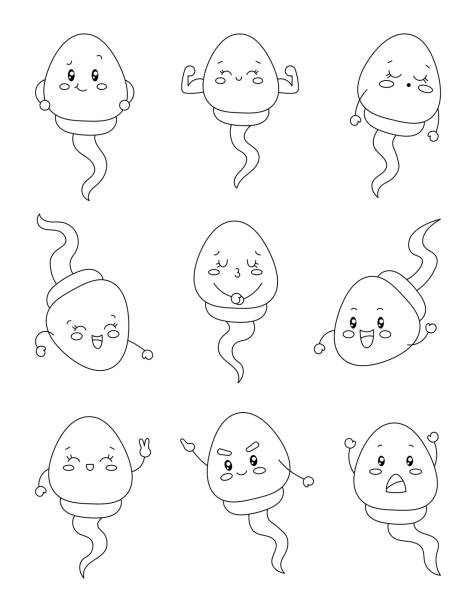 Drawing of the sperm funny stock illustrations royalty