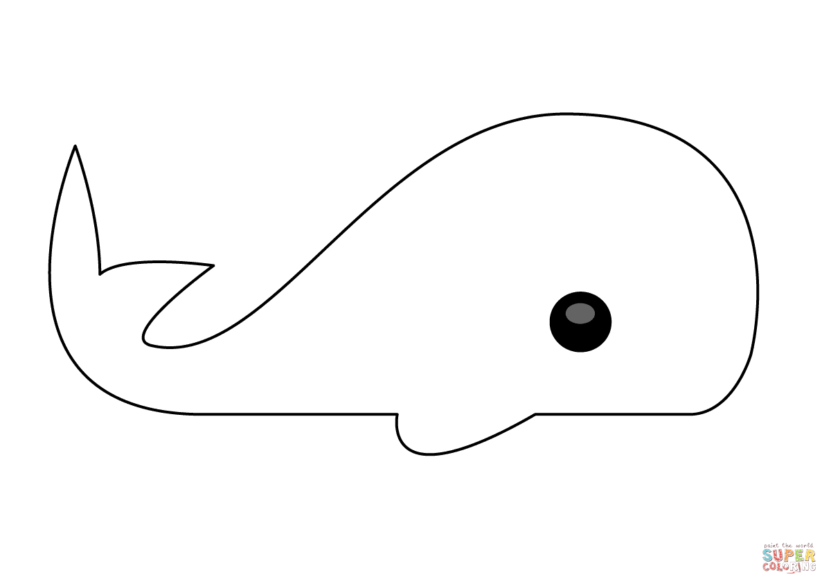 Simple cartoon sperm whale coloring page free printable coloring pages whale coloring pages simple cartoon free printable coloring