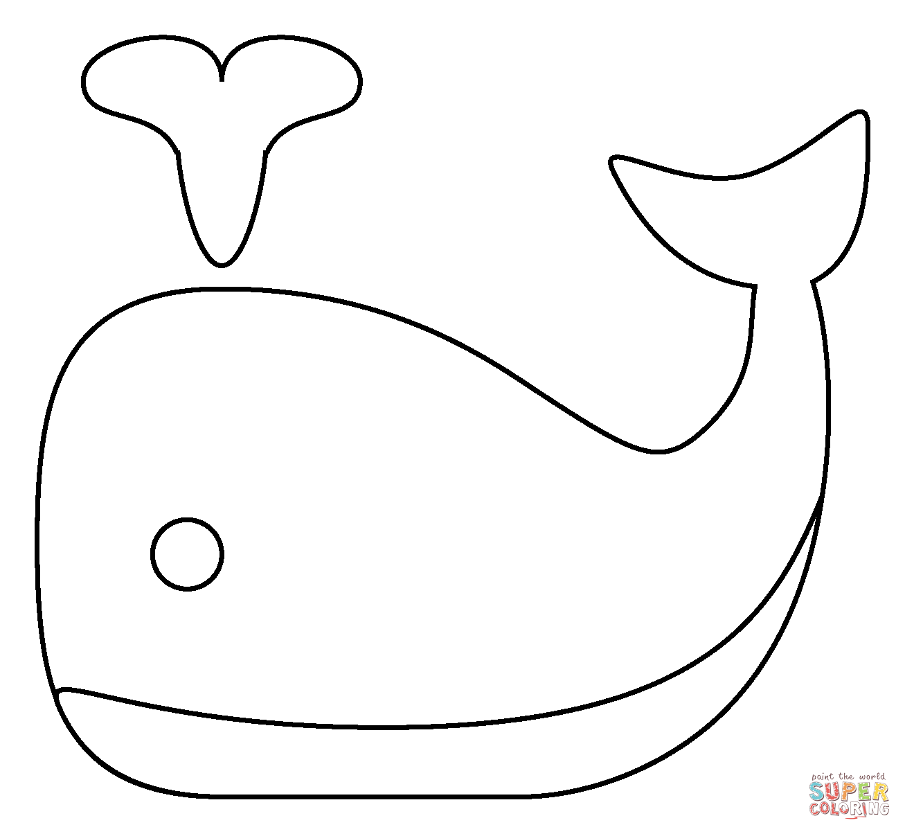 Spouting whale emoji coloring page free printable coloring pages