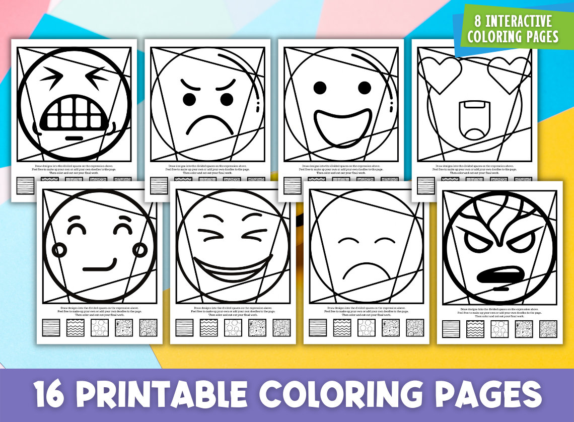 Emoji coloring pages