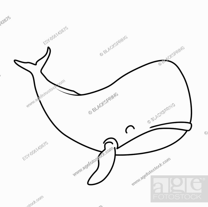 Coloring book cachalot or sperm whale character stock vector vector and low budget royalty free image pic esy