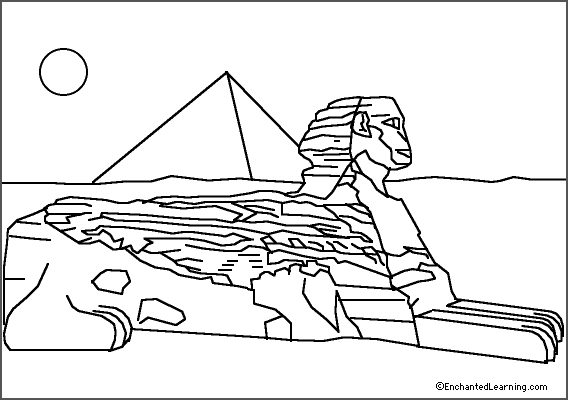 Sphinx coloring page