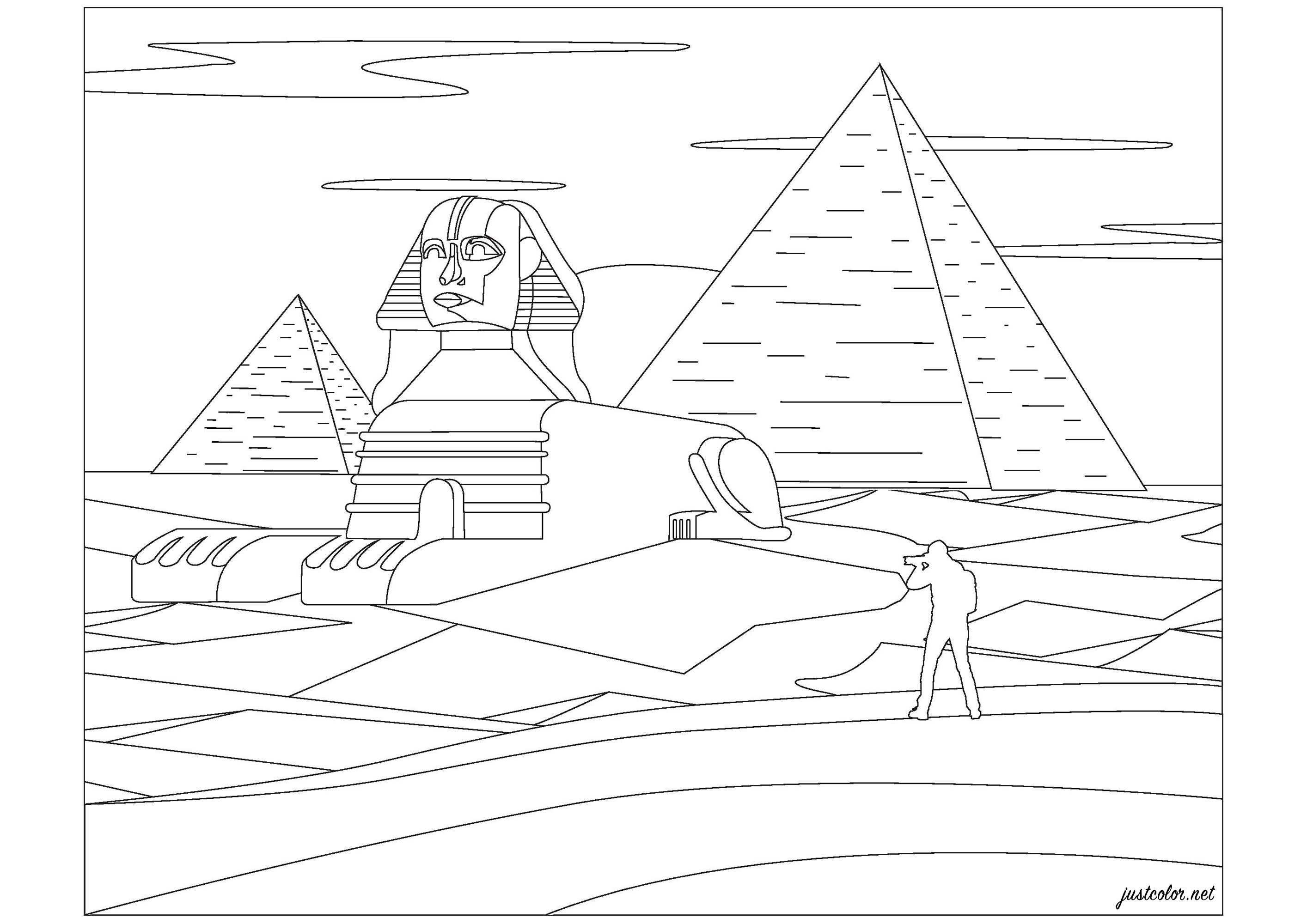 Pyramids of giza and the sphinx