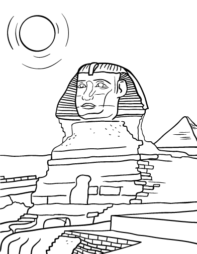 Free sphinx coloring page