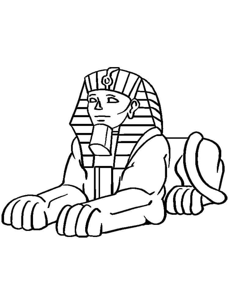 Free printable sphinx fãrbung seite