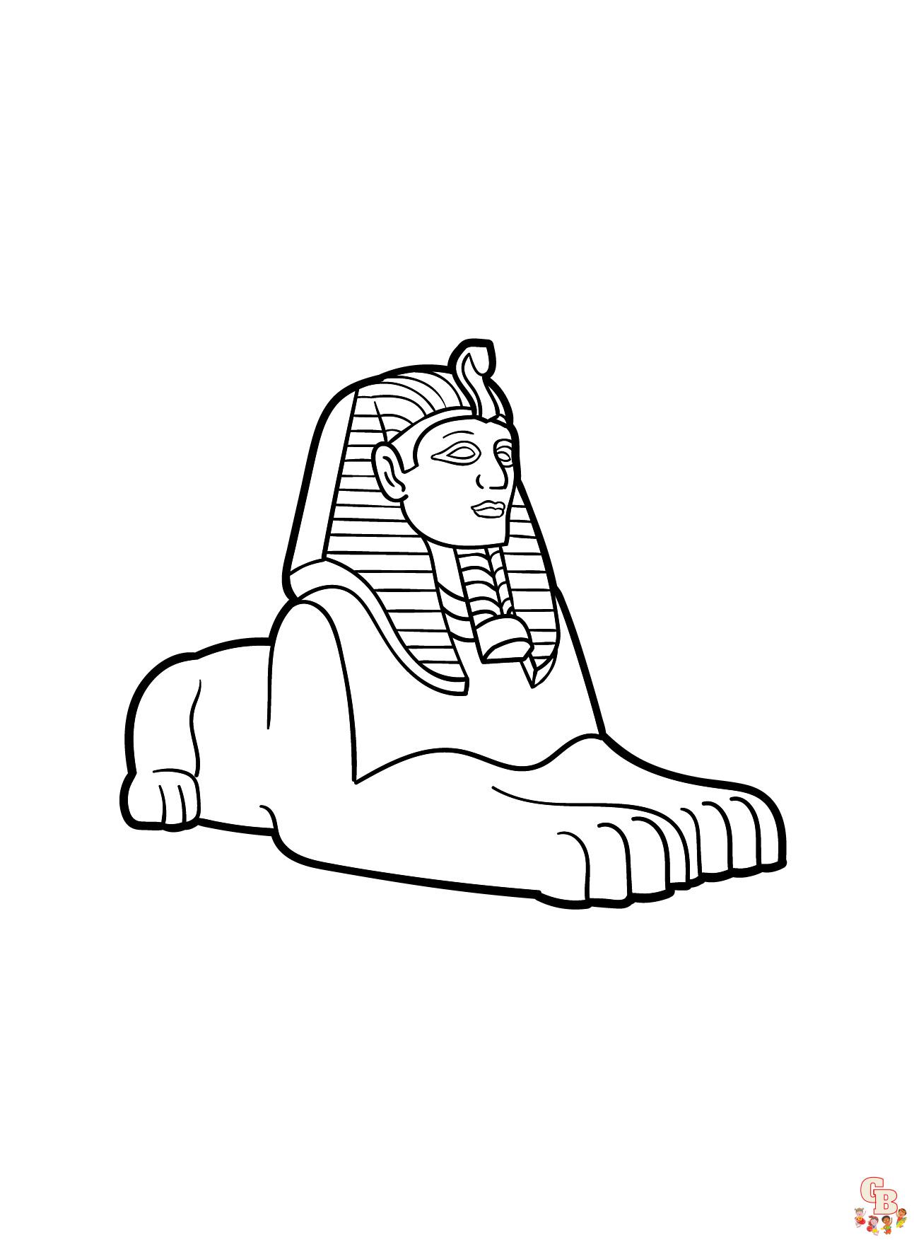 Explore the mystical world of egypt with egyptian coloring pages