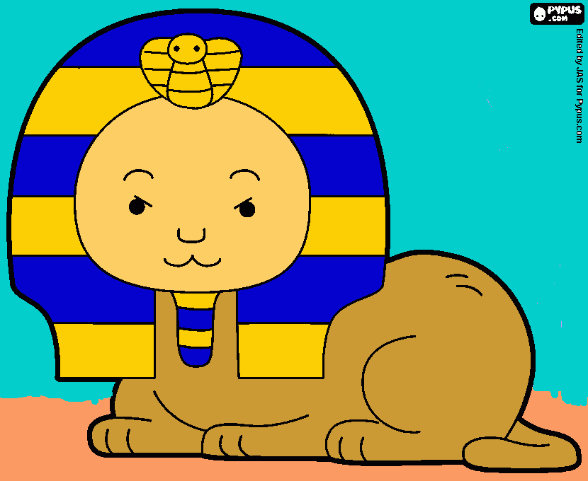 Great sphinx coloring page printable great sphinx