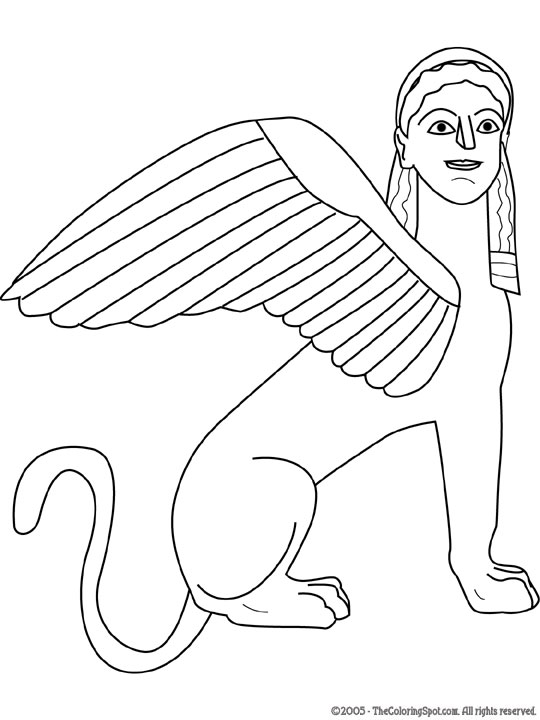 Sphinx coloring page audio stories for kids free coloring pages colouring printables