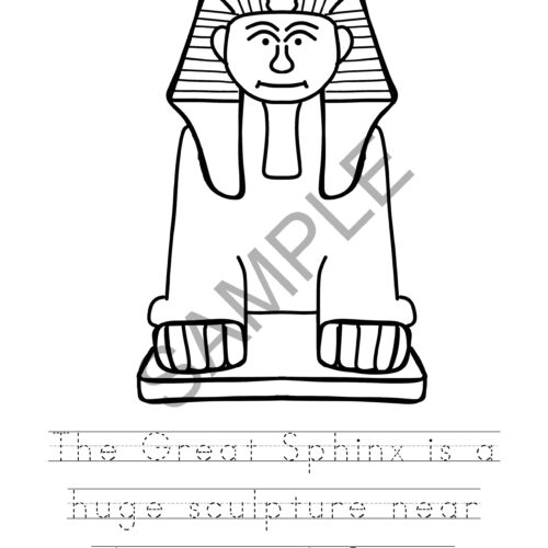 Ancient history coloring book egypt