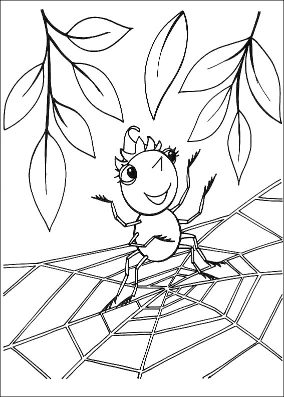 Spiders to coloring books for free spider coloring page