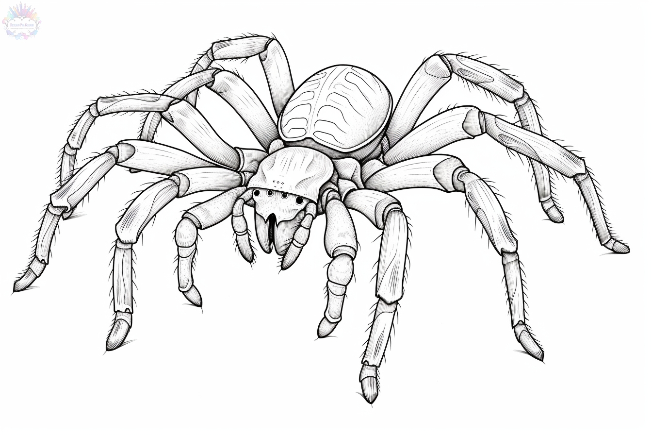 Spider coloring pages