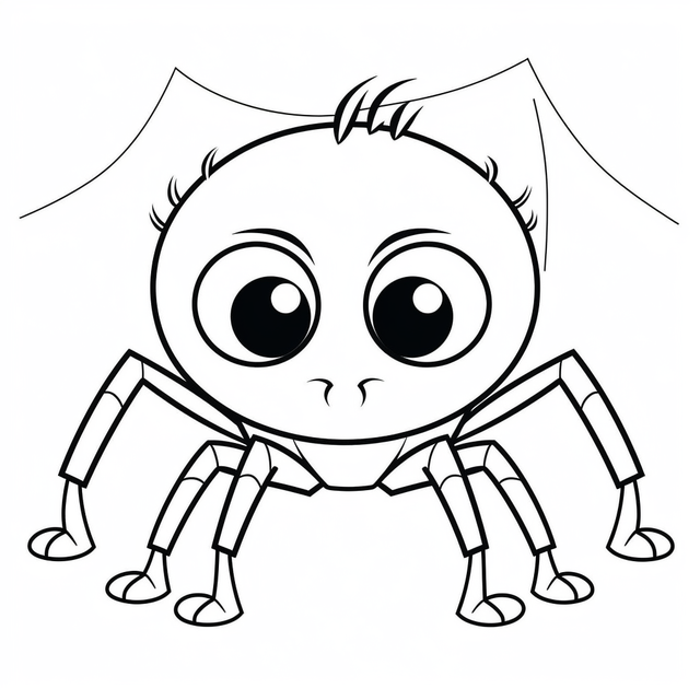 Cute baby spider coloring page outline sketch drawing vector spider drawing baby drawing wing drawing png and vector with transparent background for free download