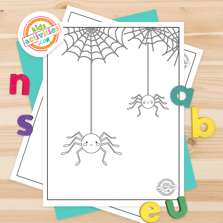 Adorable free spider coloring pages kids activities blog