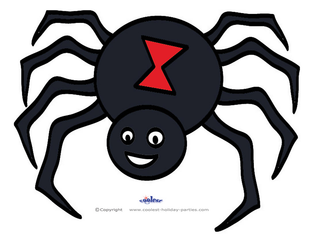 Large printable colored spider