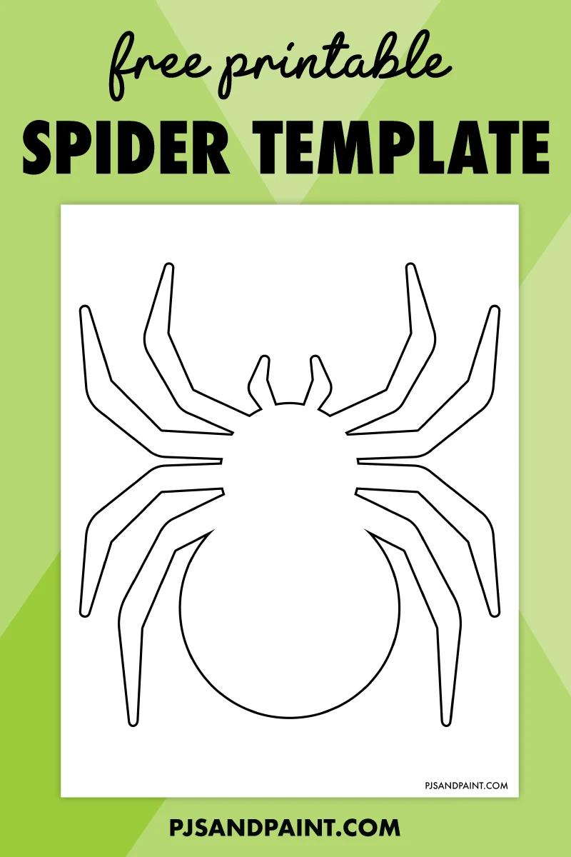 Free printable spider template